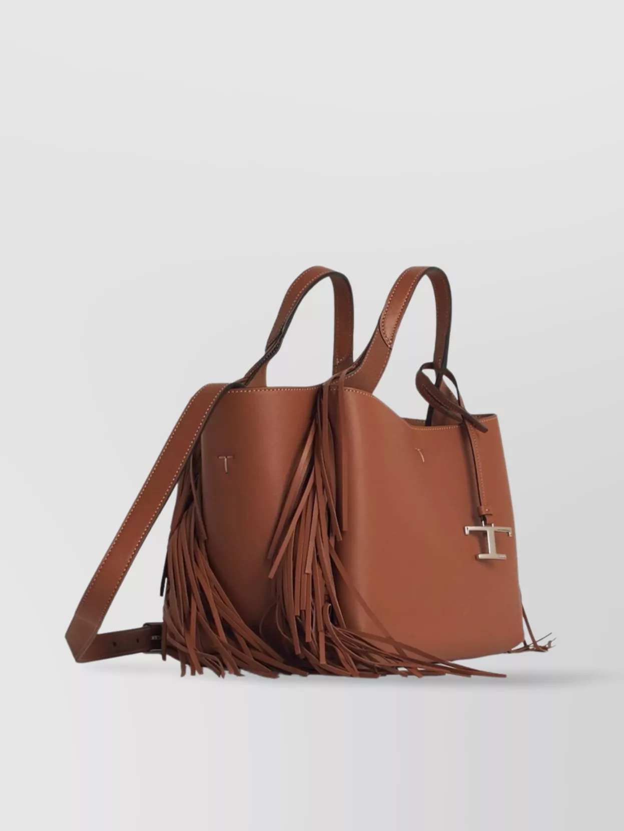 Tod's 'Apa' Leather Fringe Tote Bag