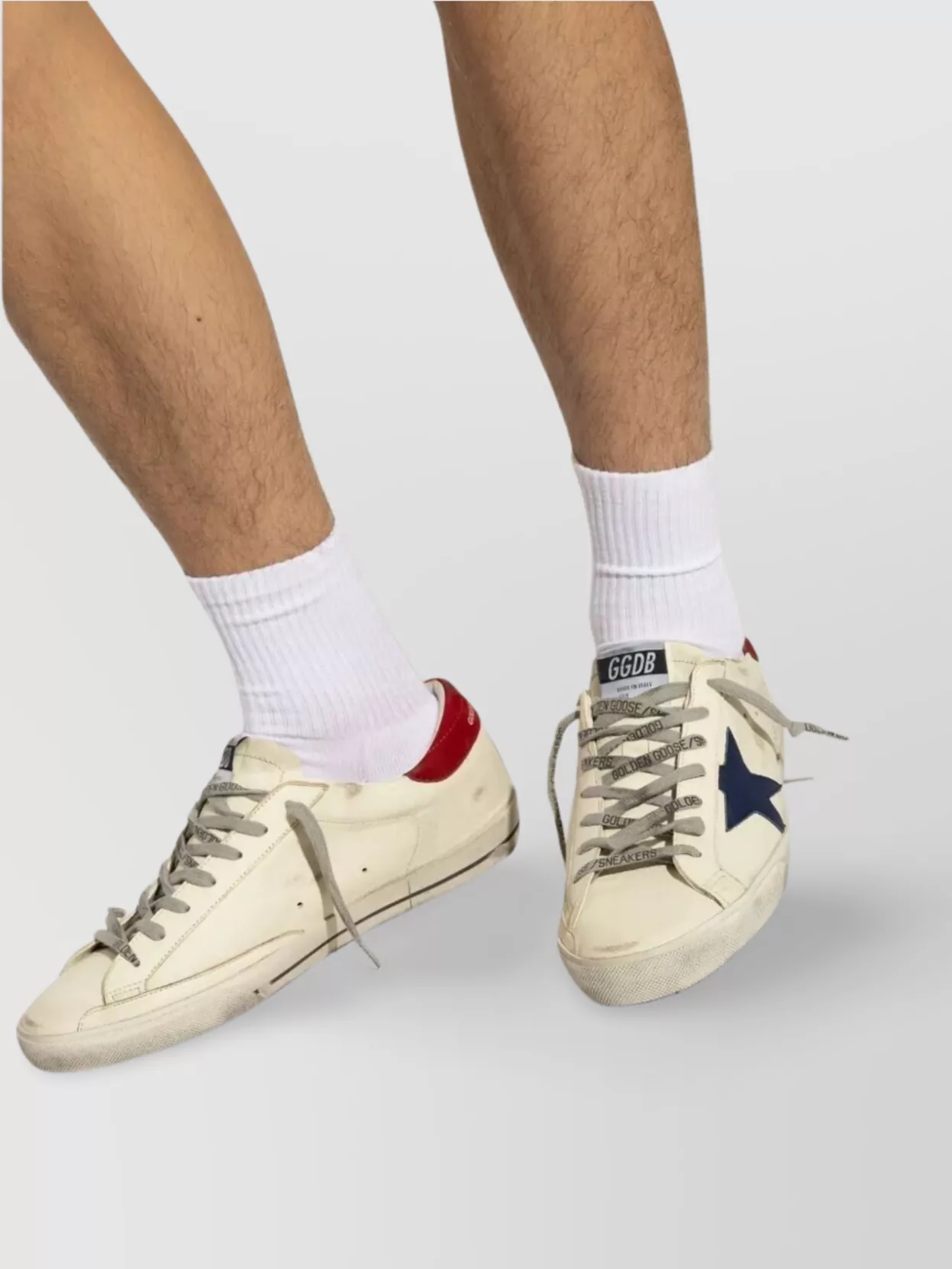 Golden Goose Superstar Multicolor Low Top Sneakers With Logo Patch On The Tongue And Contrasting Heel With Logo L In White