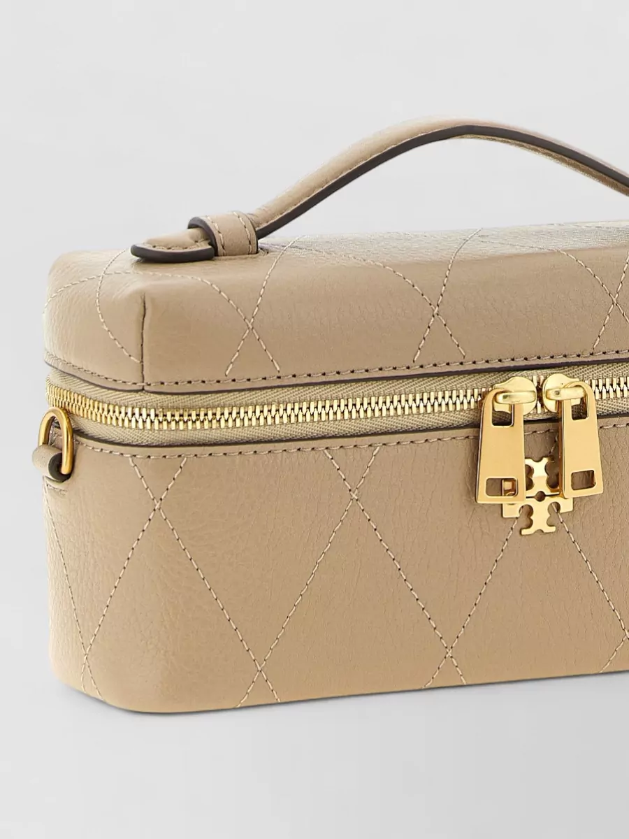 Tory Burch Na Leather Quilted Clutch Bag