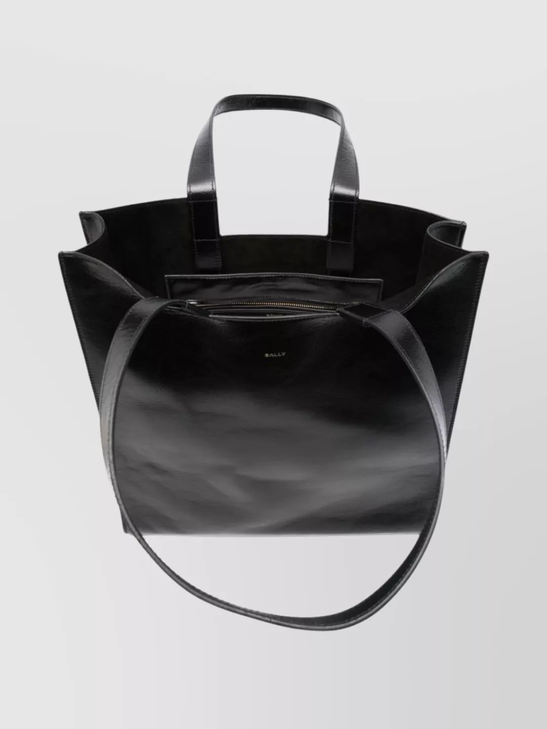 Bally Rectangular Calf Leather Tote Bag