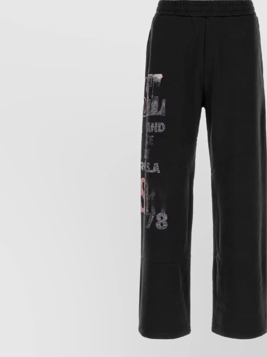 Diesel Cotton jogger pants graphic print pockets