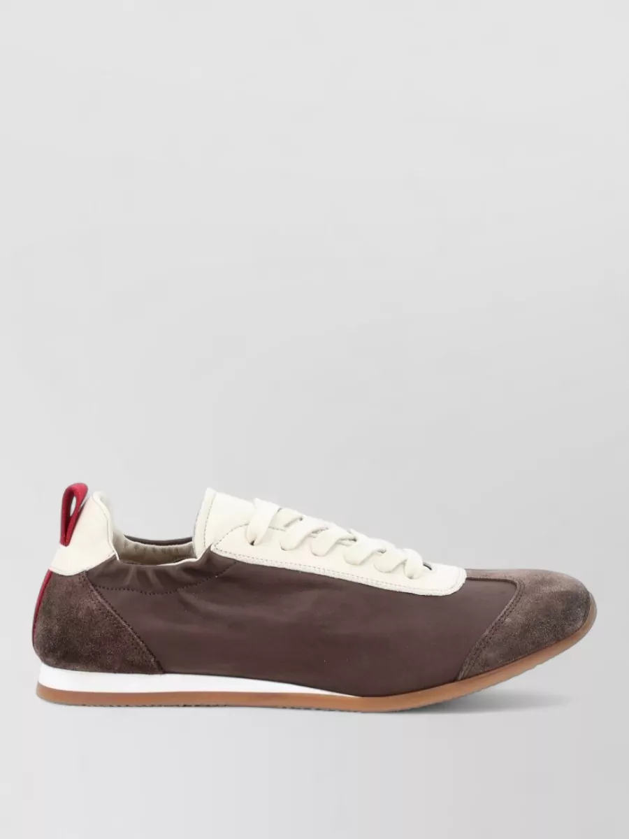 Uma Wang Leather Low-Top Sneakers