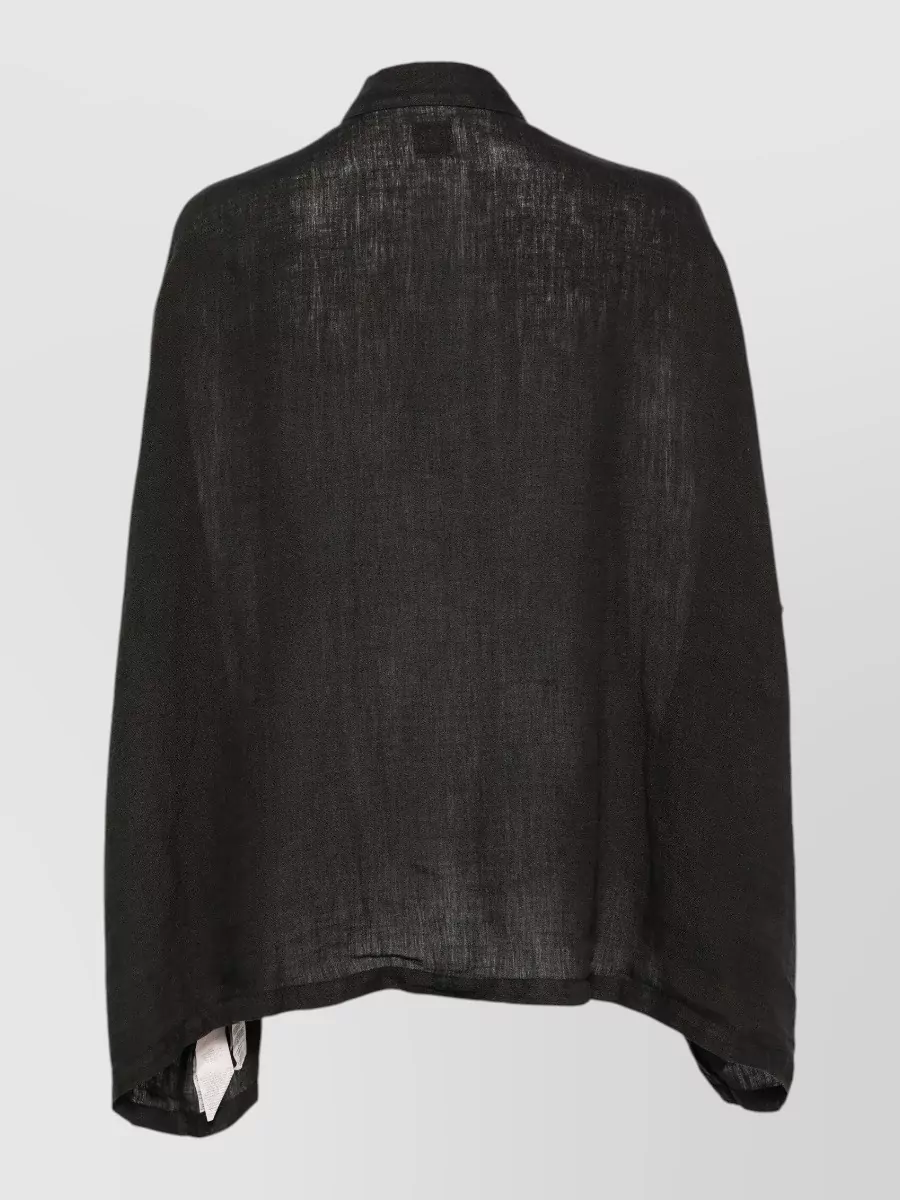 120% Lino Linen Short-Sleeve Loose-Fit Shirt