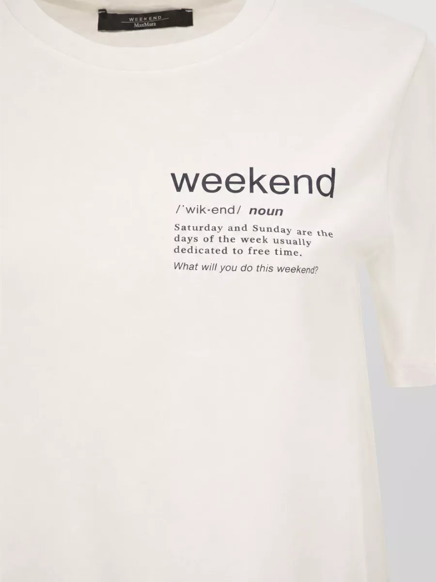 Weekend Max Mara Cotton Printed Jersey T-Shirt