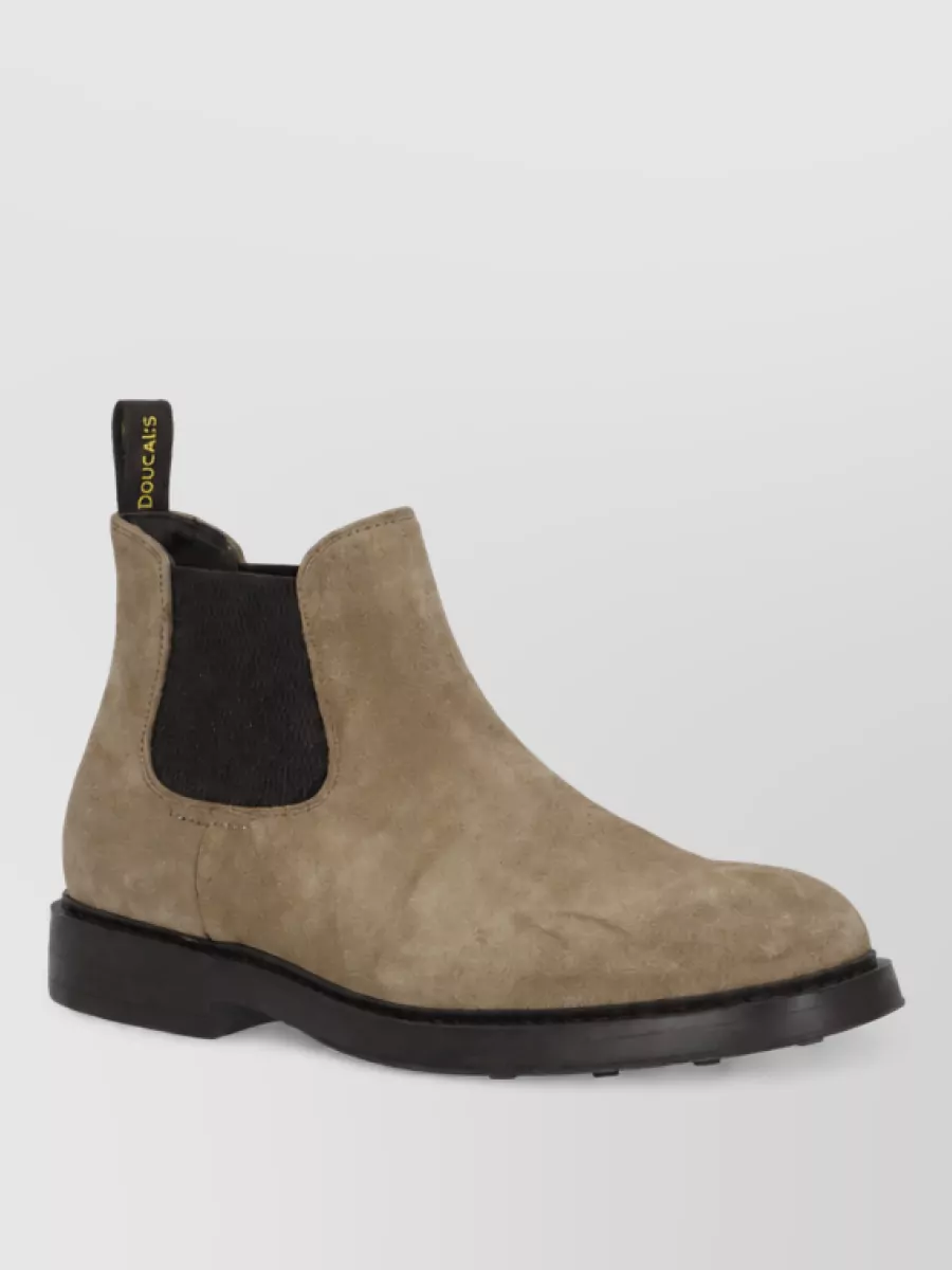 Doucal's suede leather chelsea ankle boots