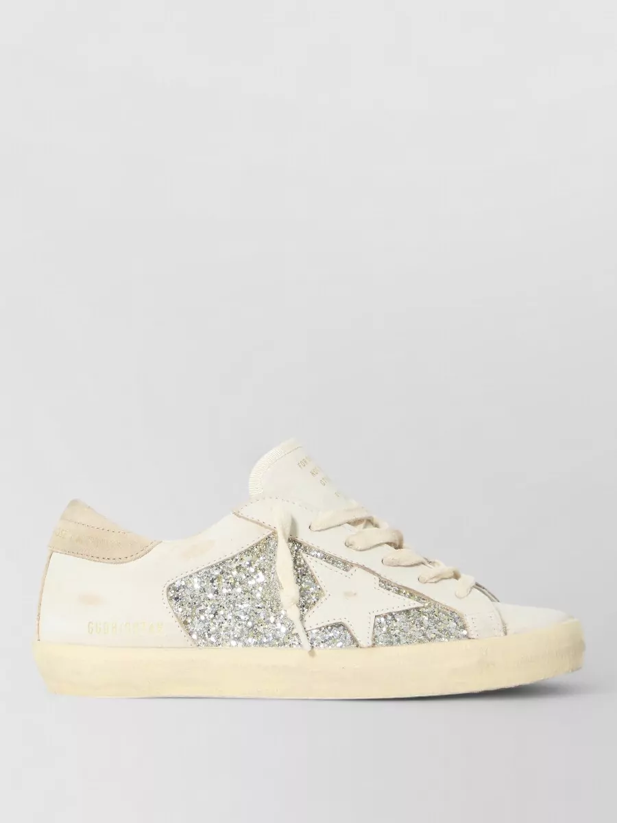 Golden Goose Leather Lace-Up Sneakers