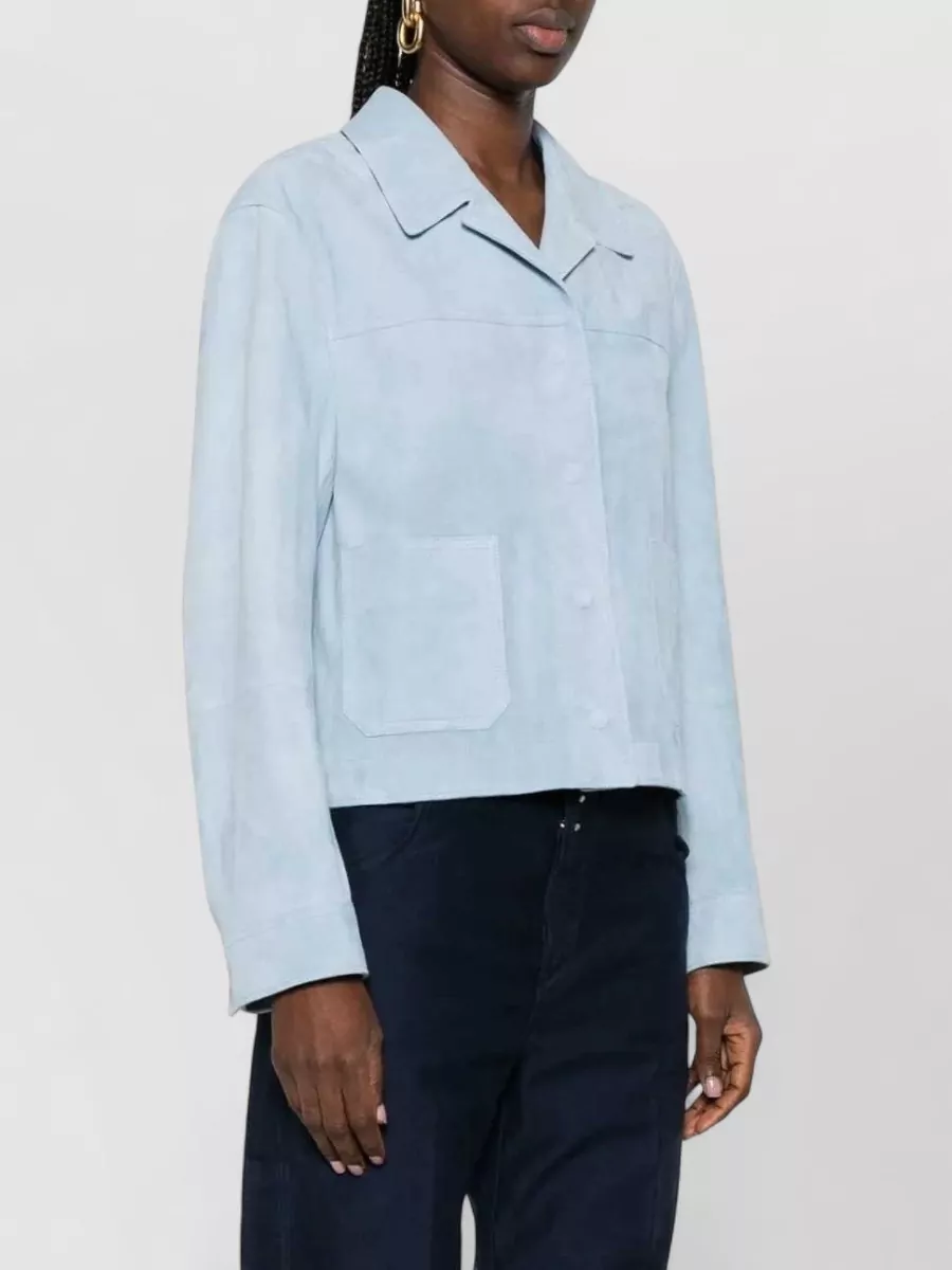 Tom Ford Leather Jacket Long Sleeves Notched Lapel Collar