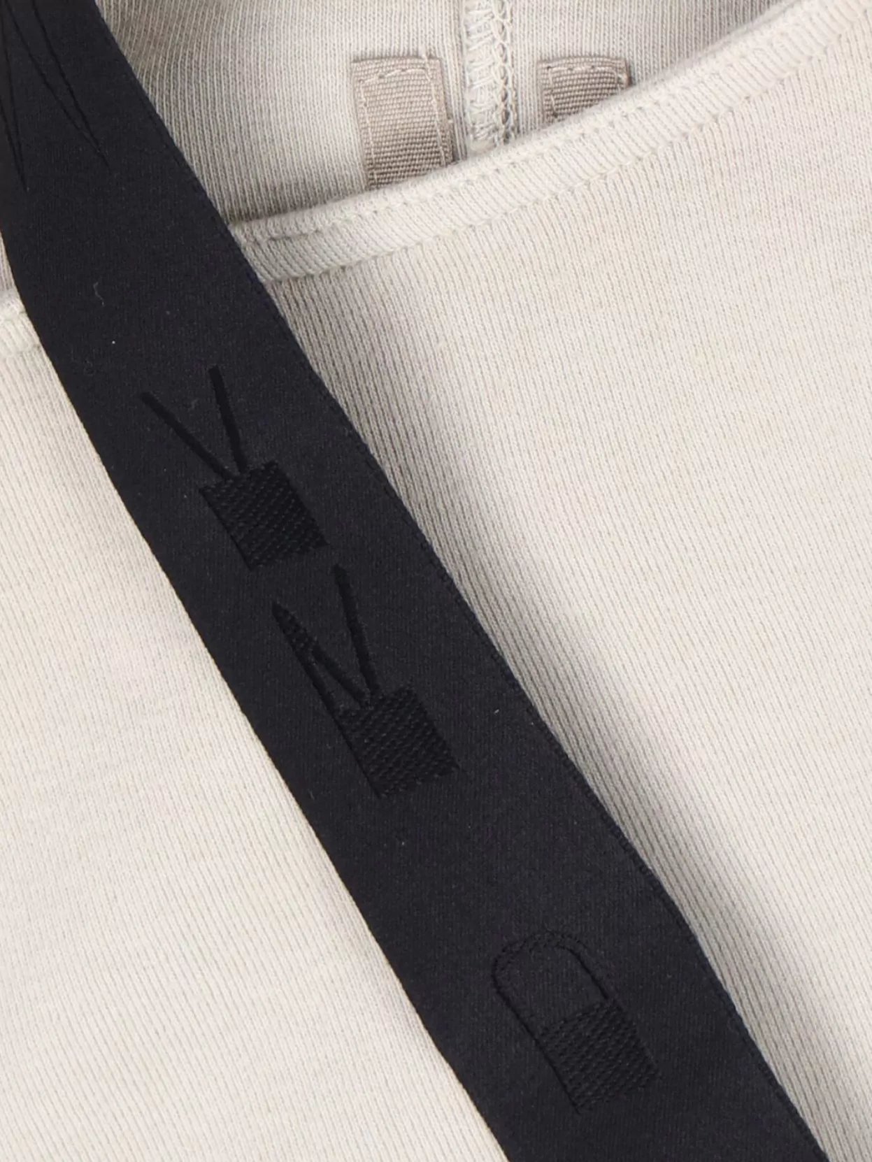 RICK OWENS DRKSHDW SLEEVE SCOOP NECK ASYMMETRIC DETAIL