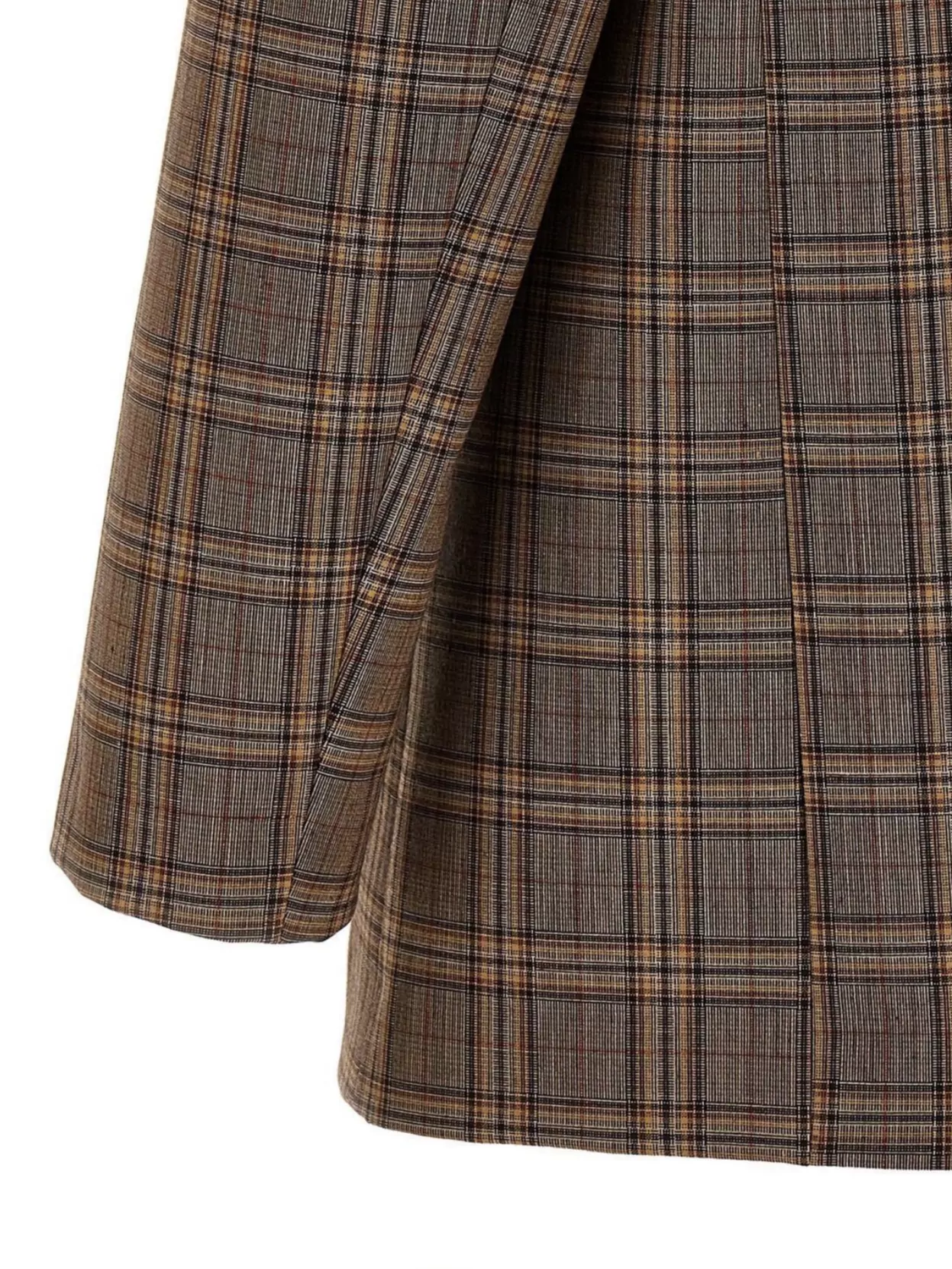 Shop Pinko 'checked Pattern Double-breasted Blazer'