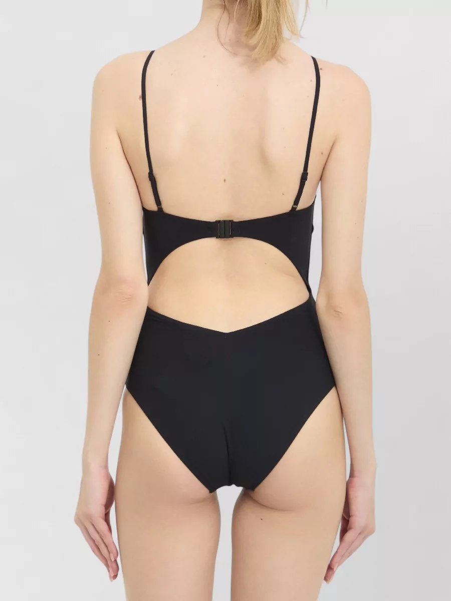 Zimmermann V-Neck Cutout One-Piece Swimsuit