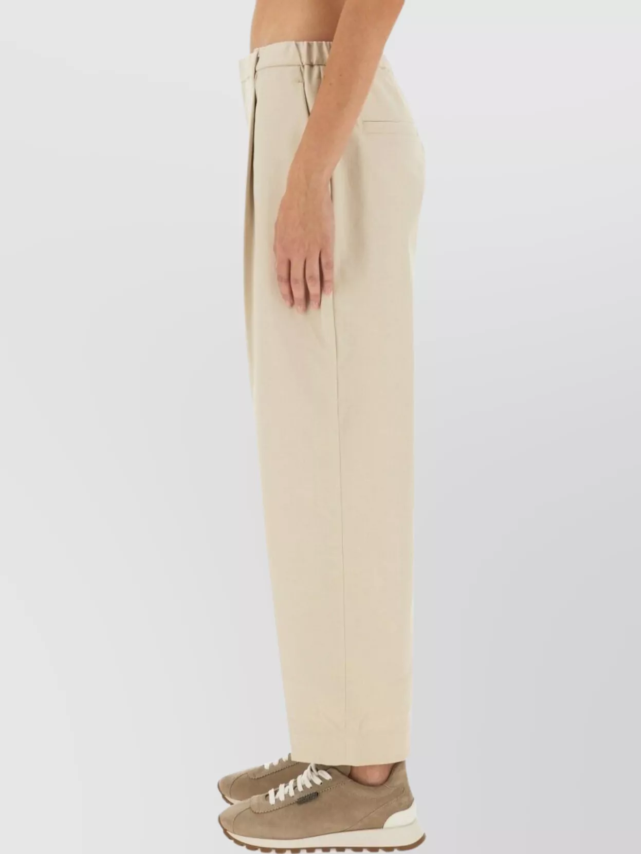 Brunello Cucinelli Cropped Fit Trousers Featuring Pockets