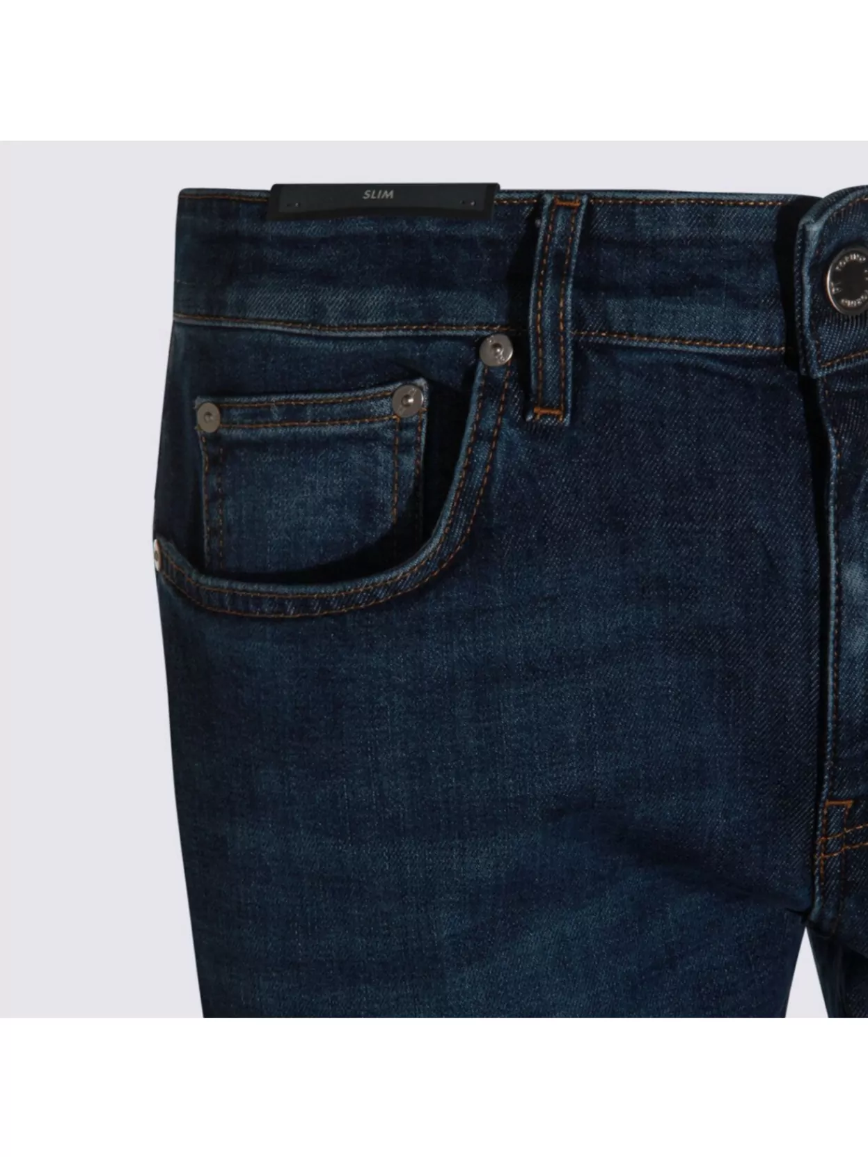 Pt Torino Straight Trousers With Belt Loops And Pockets In Blue
