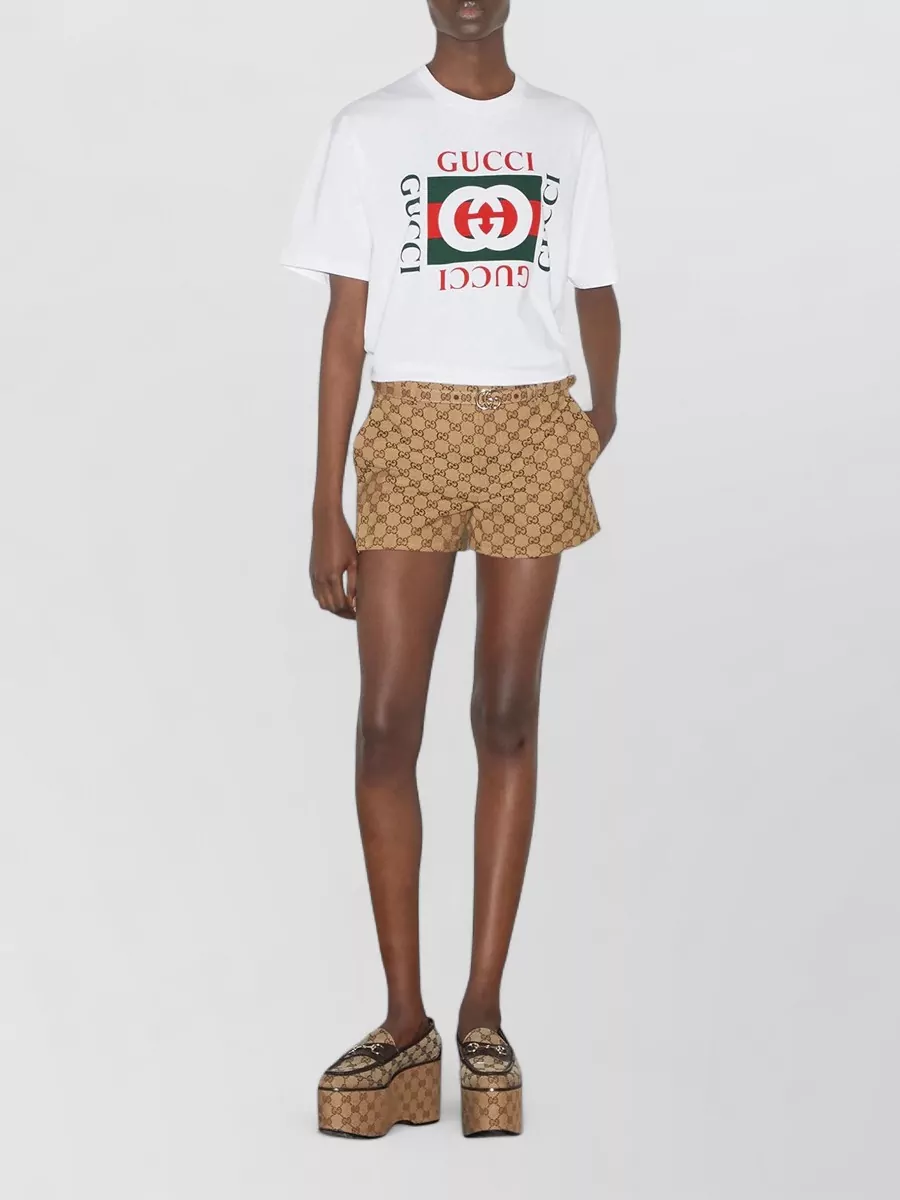 Gucci Printed Cotton Jersey Regular-Fit Crewneck Short-Sleeve T-Shirt