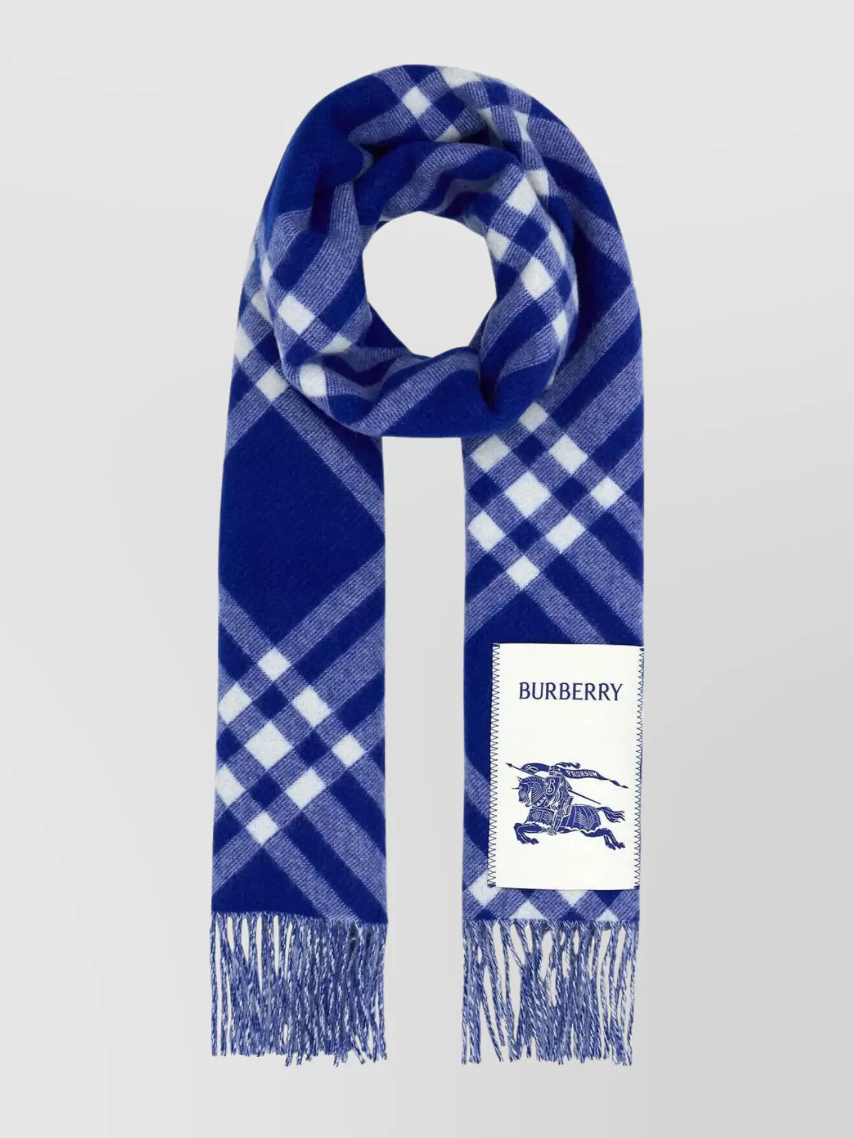 Burberry check motif cashmere scarf