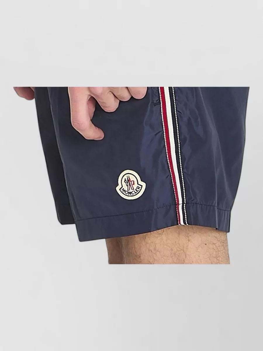 Moncler Cotton Ribbed Crewneck Short-Sleeve Logo-Print T-Shirt