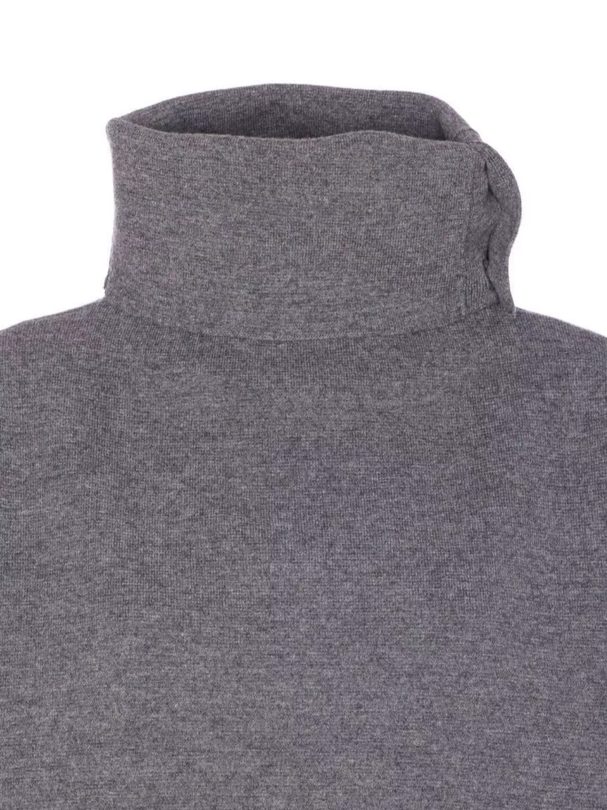 Haikure Cozy High Neck Sweater With Button Detail