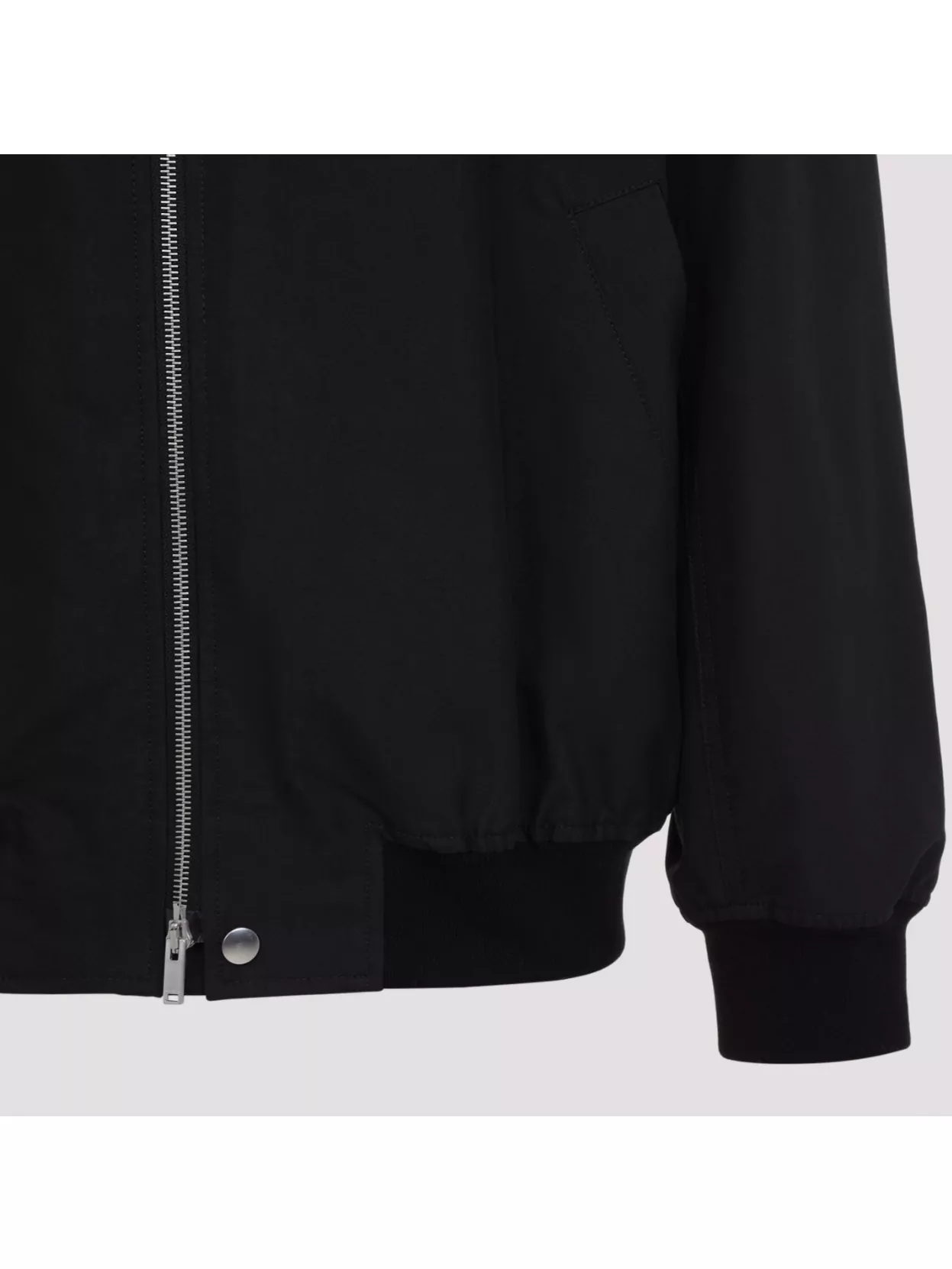 Jil Sander Zip-up Bomber Jacket In Black