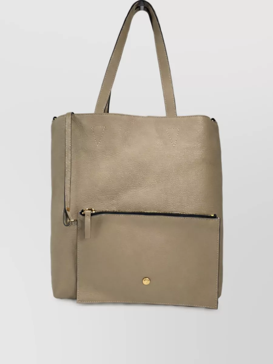 Versace La Medusa Large Leather Shoulder Bag