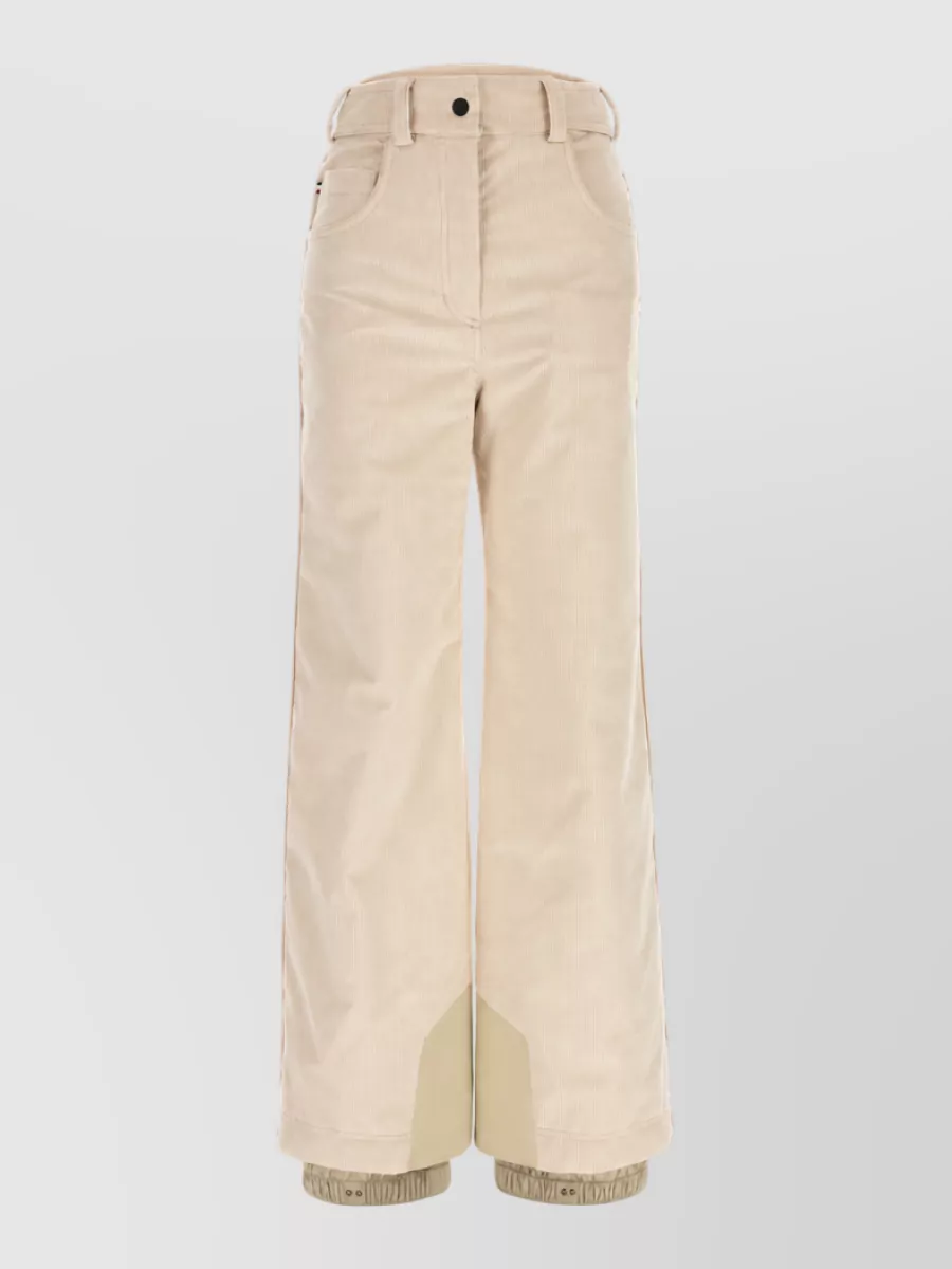 Moncler Grenoble High waist corduroy wide leg pants