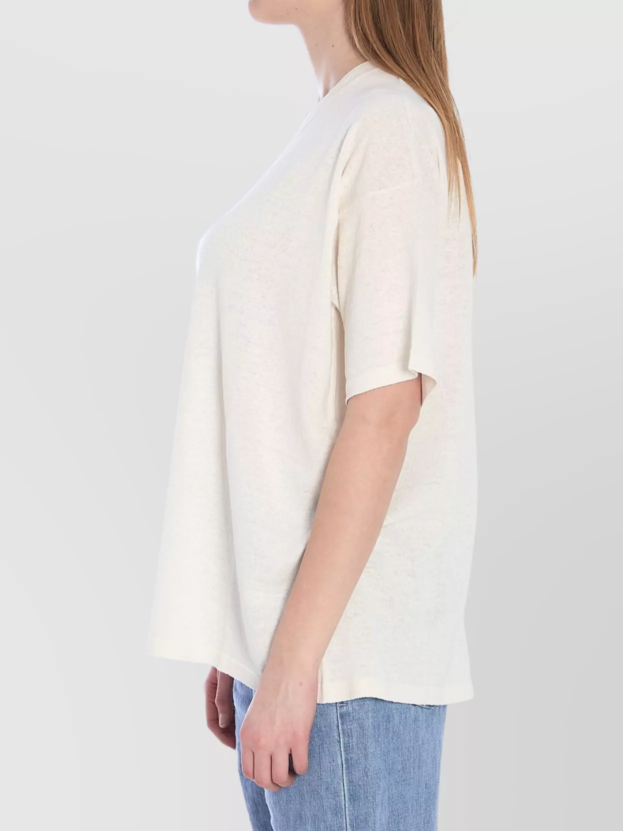 The Row Silk Knit Crewneck T-Shirt