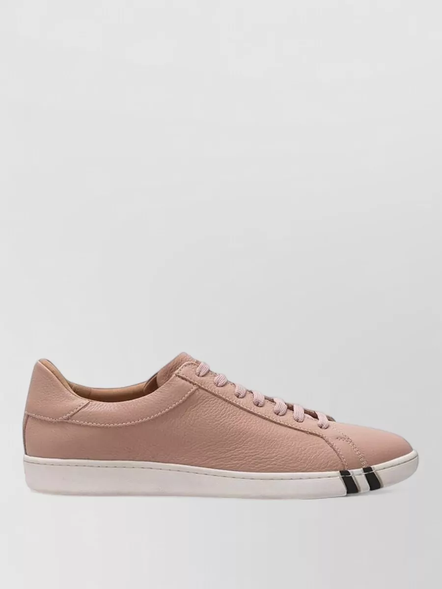 Bally Leather Lace-Up Sneakers