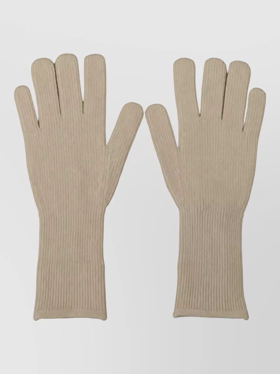 Dolce&Gabbana cashmere ribbed long gloves