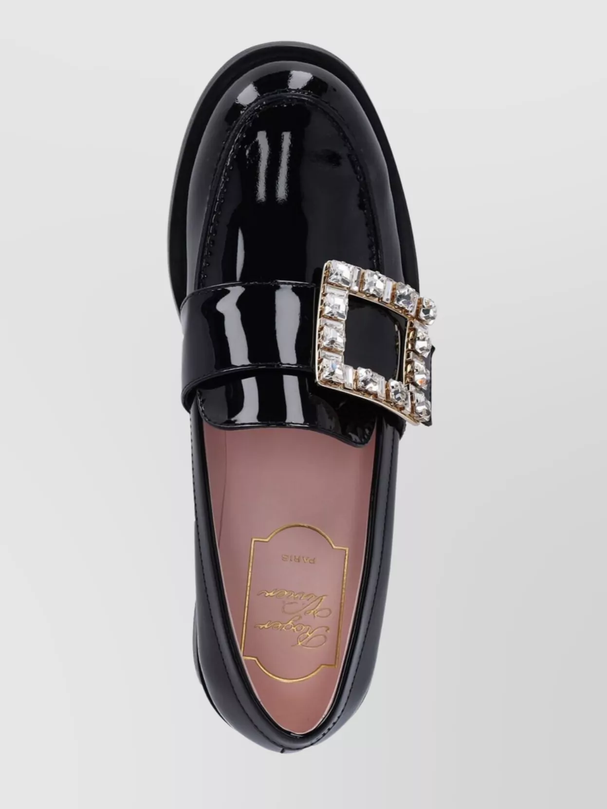 Roger Vivier Buckle Embellished Patent Loafers