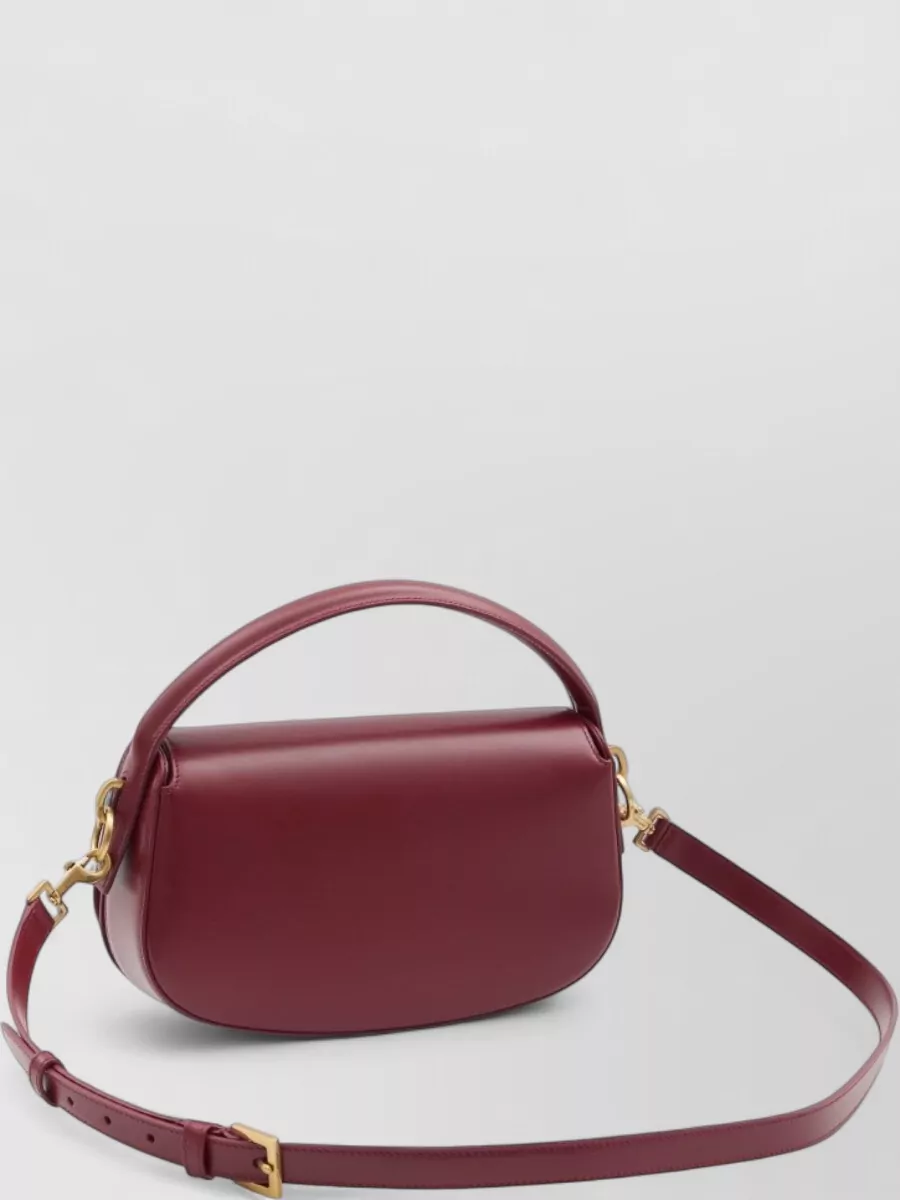 Saint Laurent Voltaire Half Moon Leather Shoulder Bag
