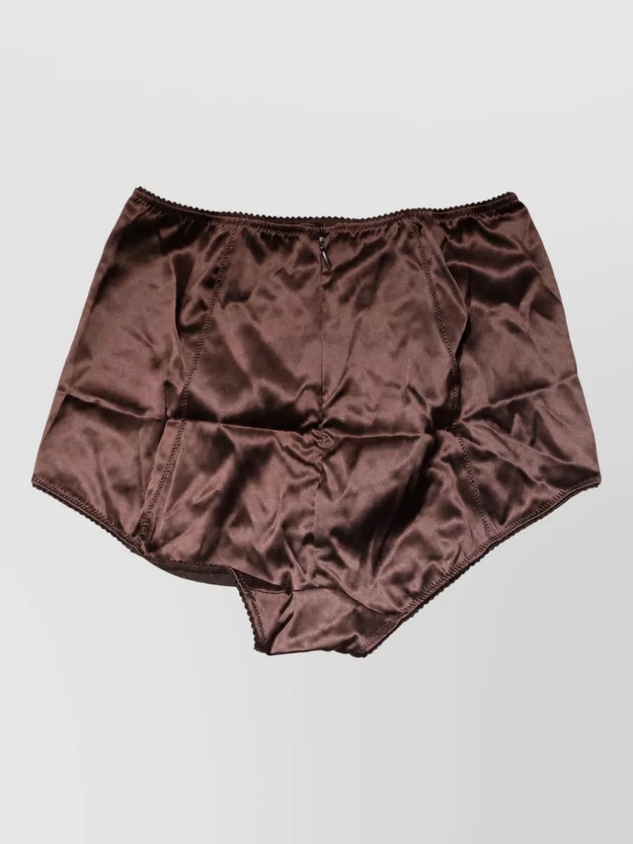 Dolce&Gabbana silk high waist briefs