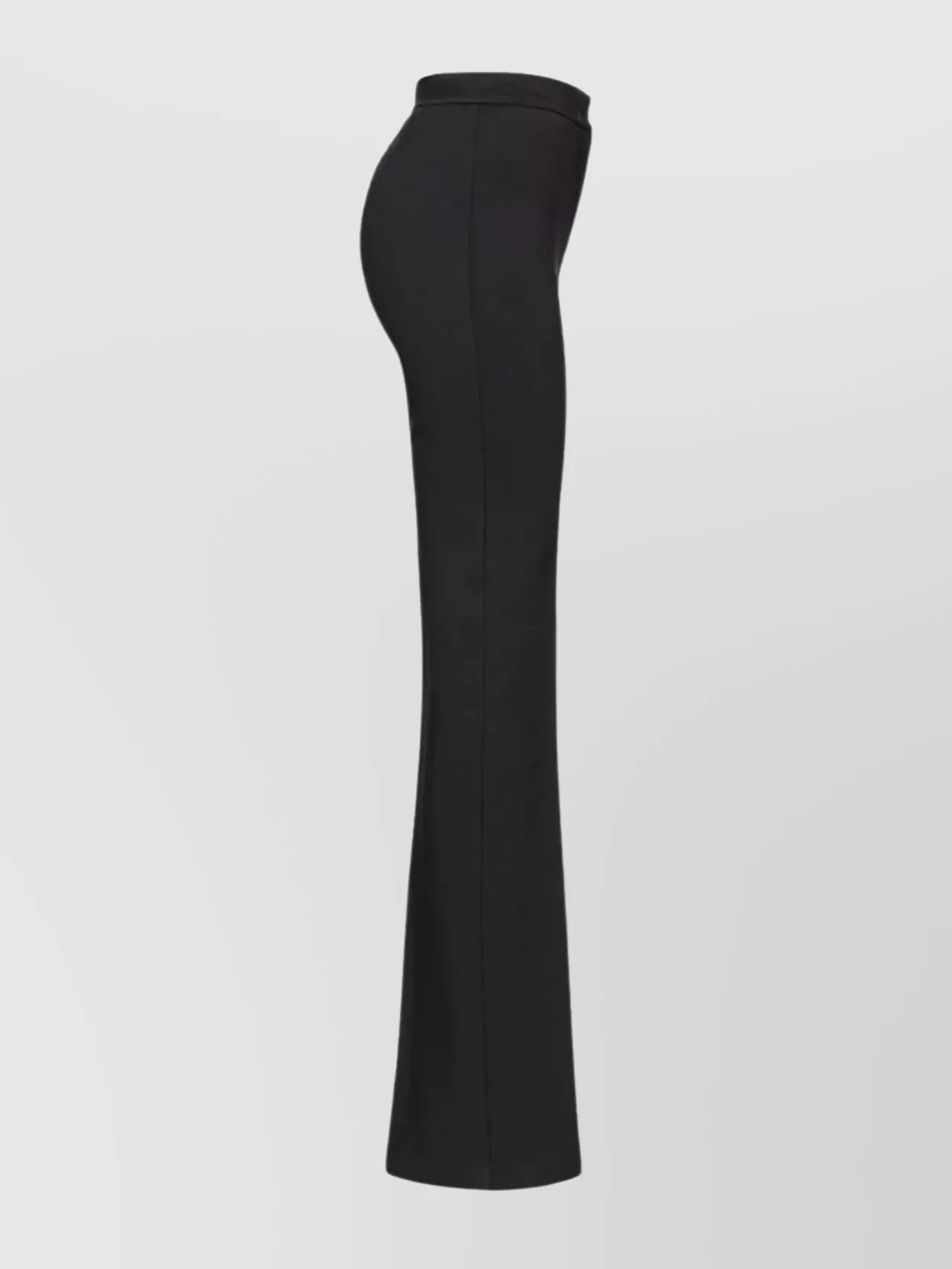 Pinko Flared High-waisted Trousers Seam Detailing In Brown