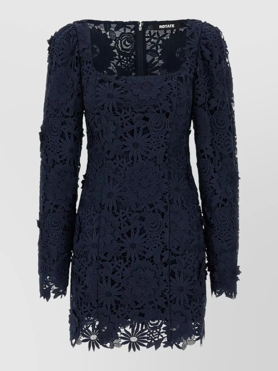 Rotate Birger Christensen floral lace long-sleeve mini dress