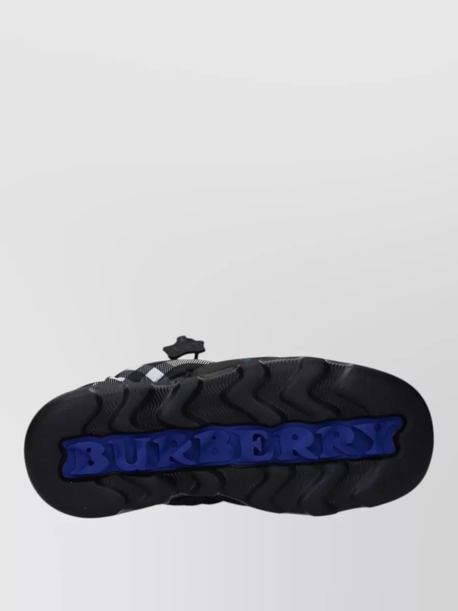 Burberry Checked Fabric Loafers