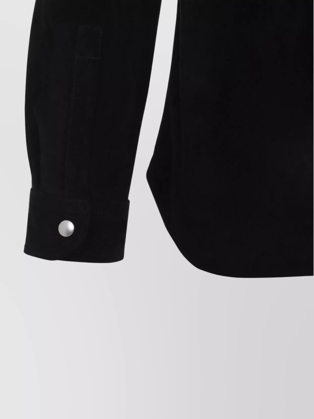 Rick Owens Leather Outershirt With Pockets And Collar