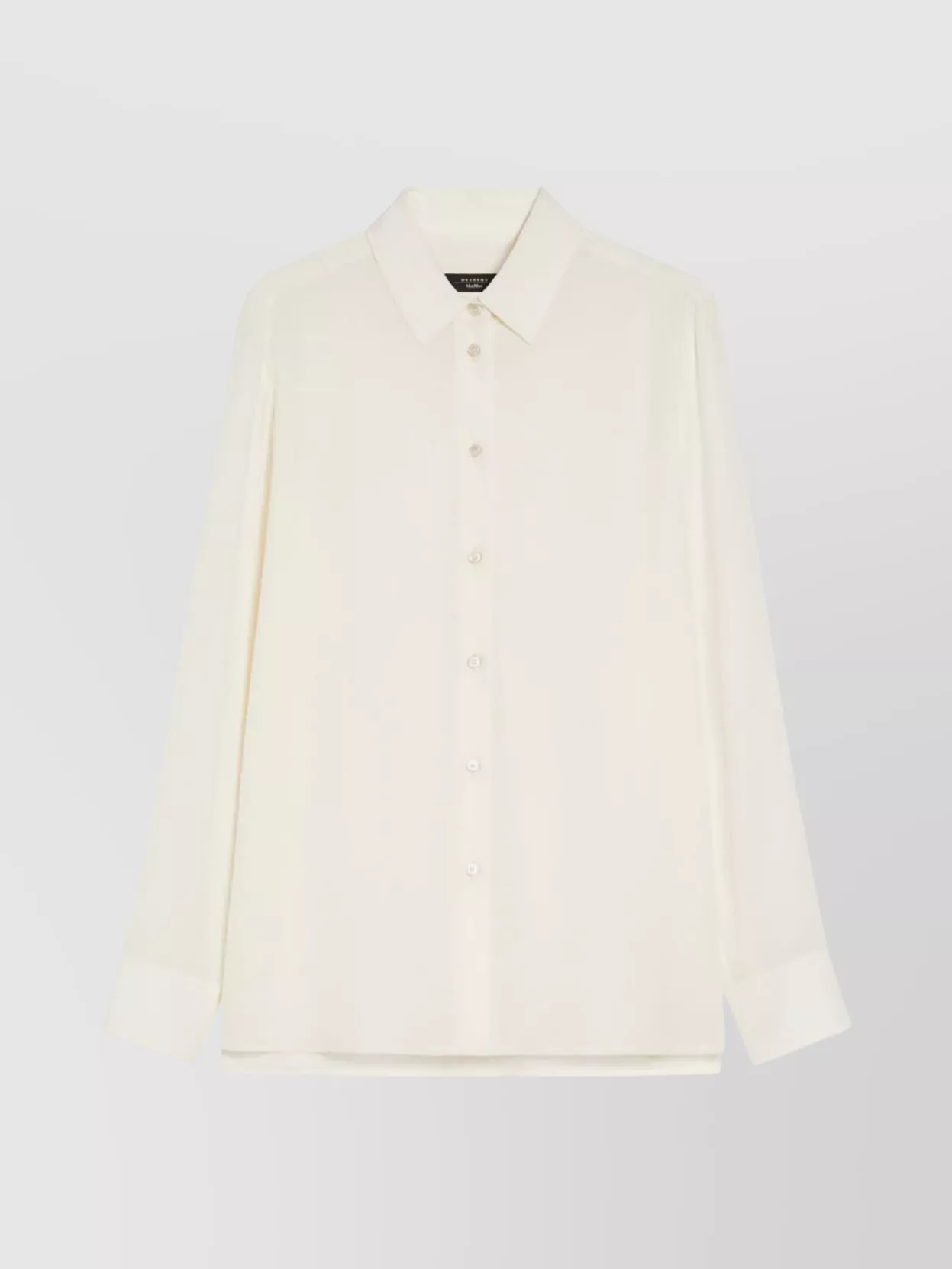 Weekend Max Mara Almina Sophisticated Collared Top In White