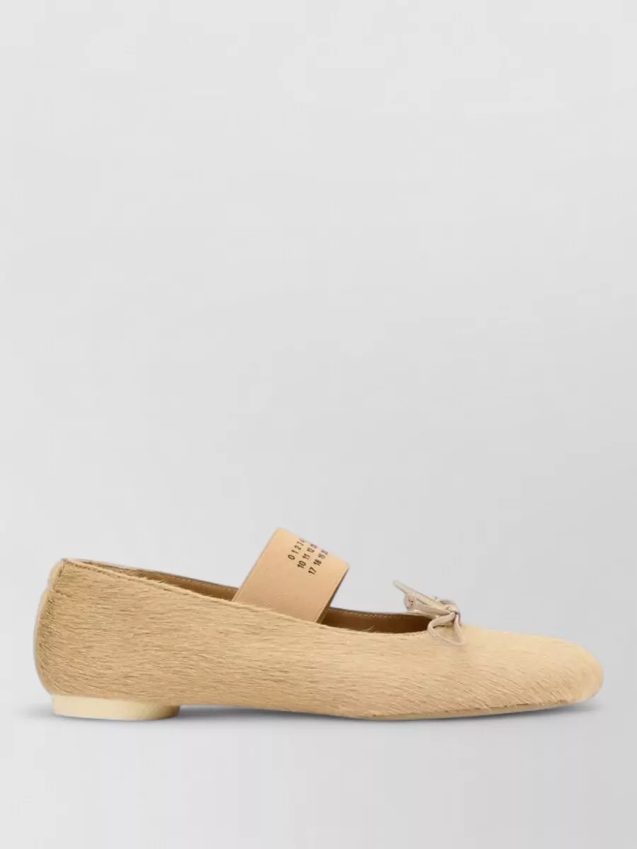 Mm6 Maison Margiela Calf Hair Ballerina Flats