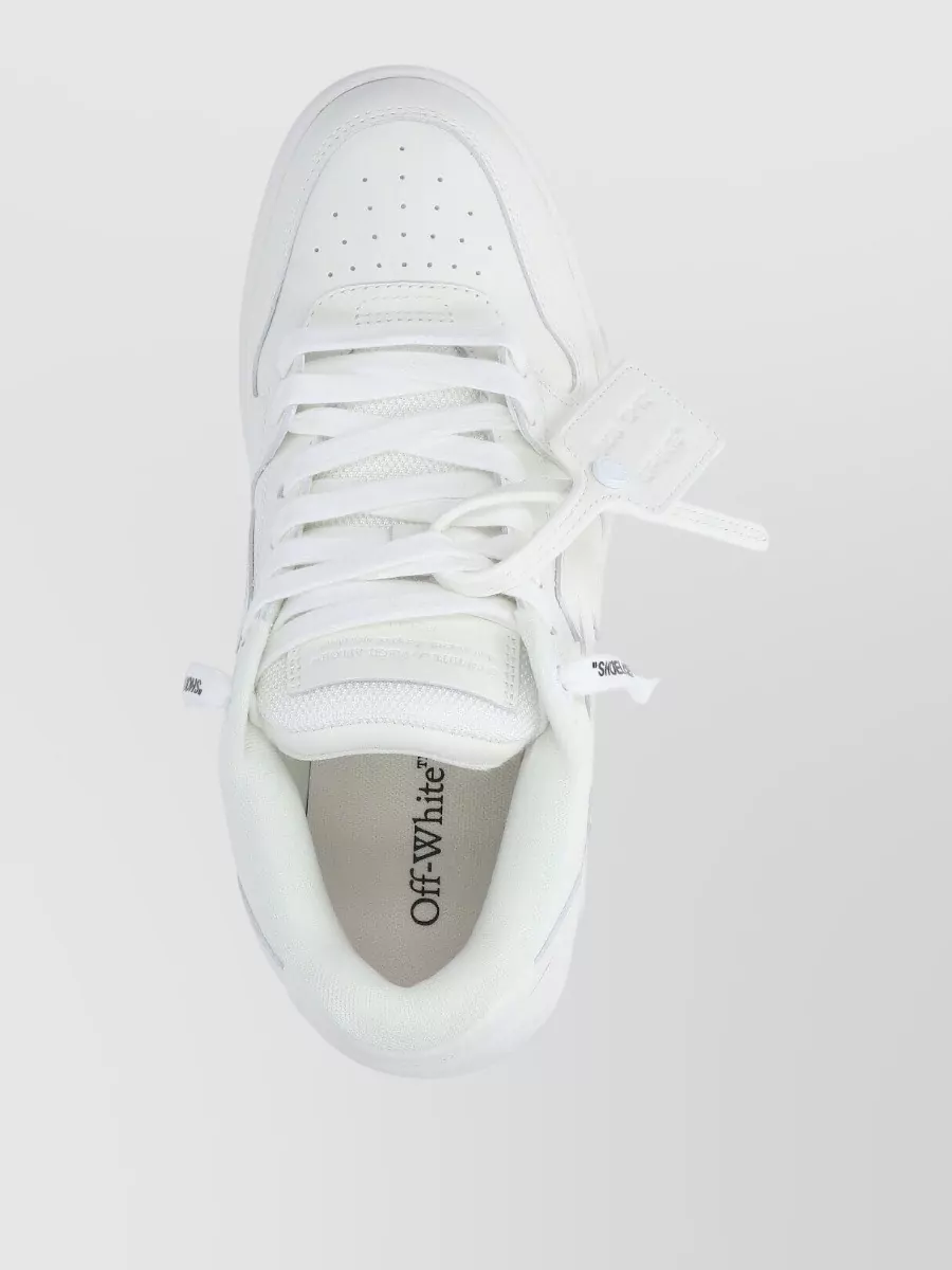 Off-White Leather Low-Top Sneakers