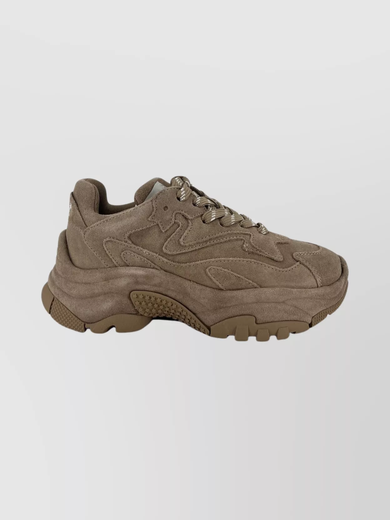Ash Suede Lace-Up Sneakers Chunky Sole