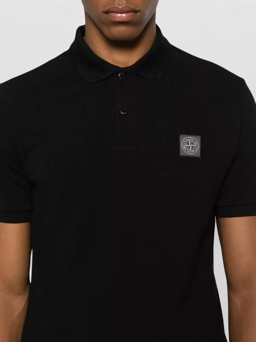 Stone Island Straight Cut Polo Shirt Short Sleeves