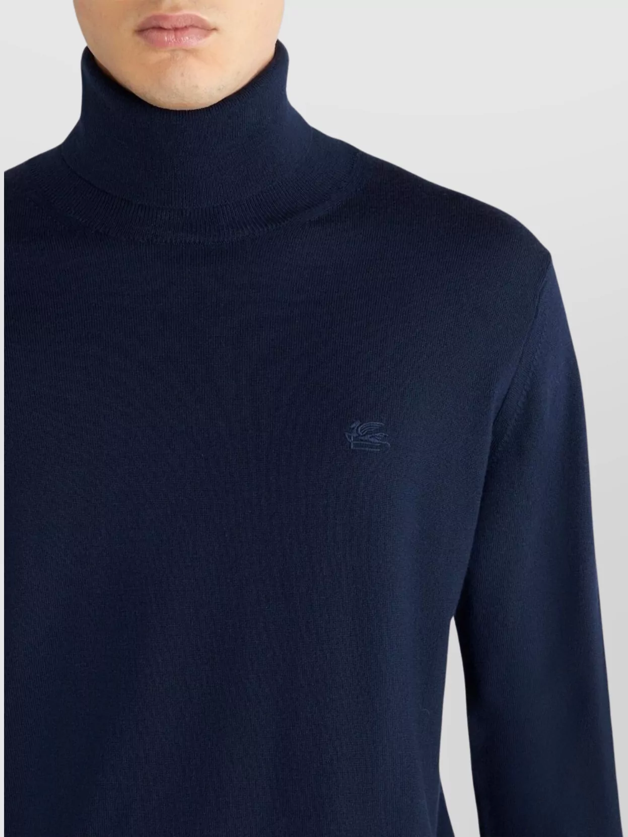Etro Ribbed Turtleneck Top For Men