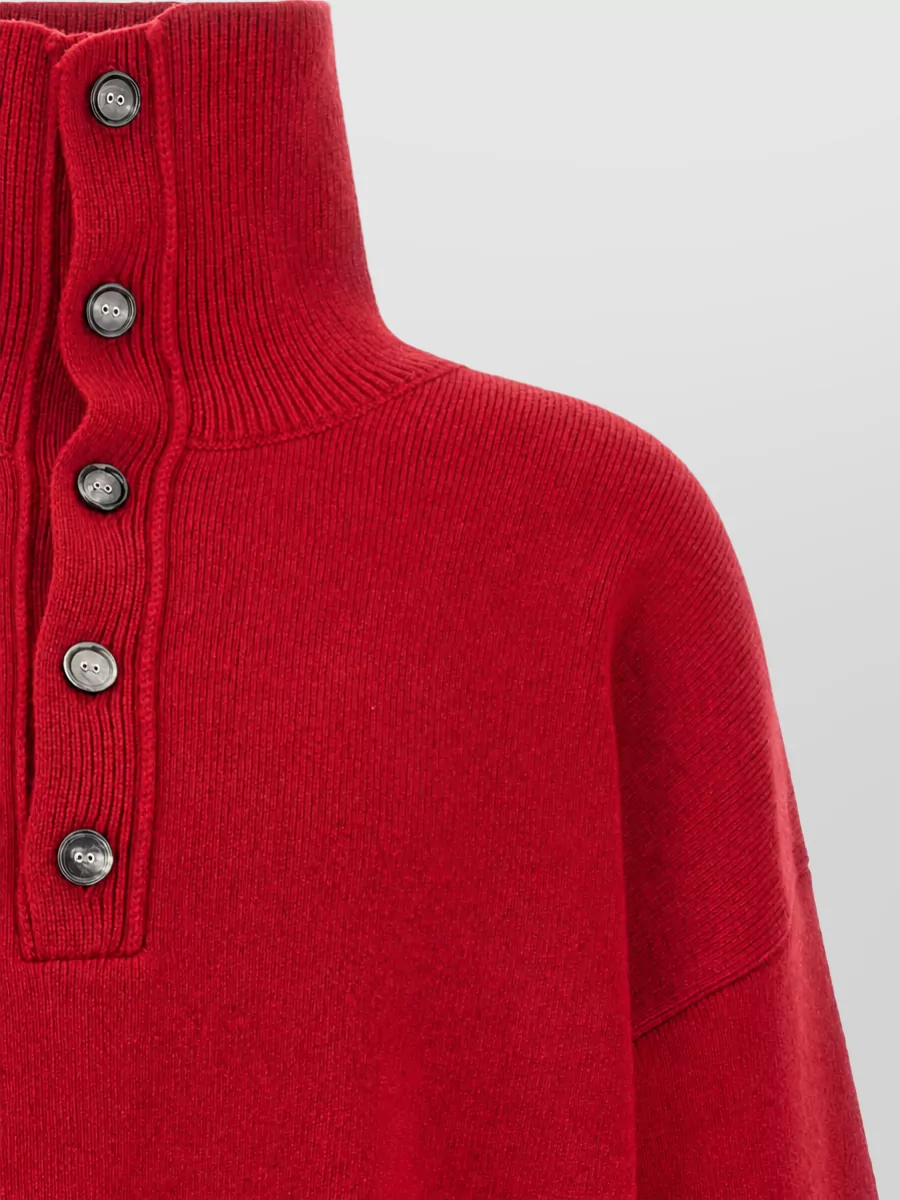 Ami Paris Wool Turtleneck Sweater