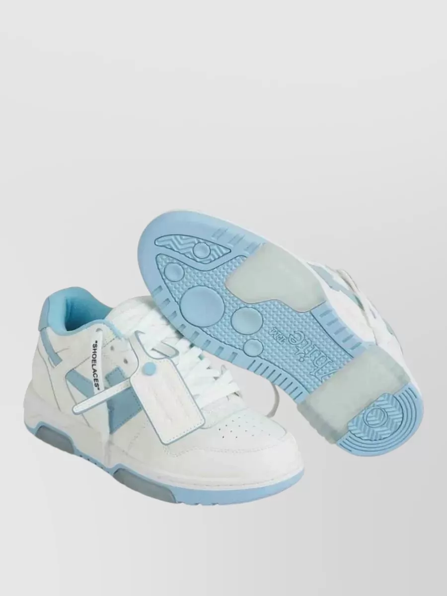 Off-White Leather Low-Top Sneakers