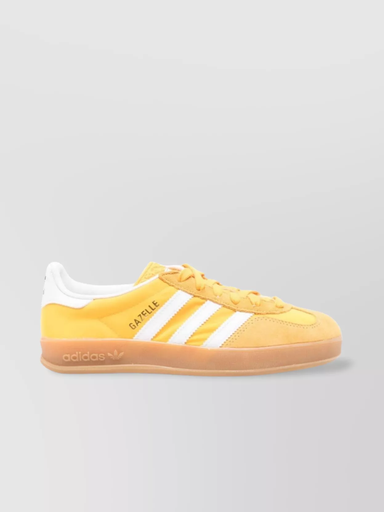 Adidas Yellow Suede Low-Top Sneakers With White