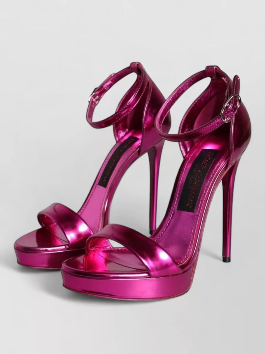 Dolce&Gabbana leather ankle-strap sandals