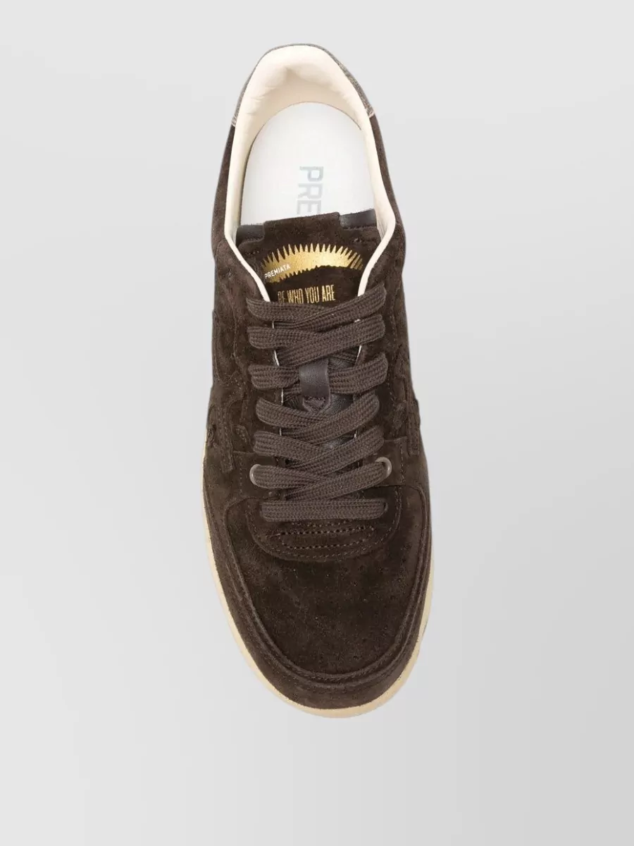 Premiata Leather Low-Top Sneakers