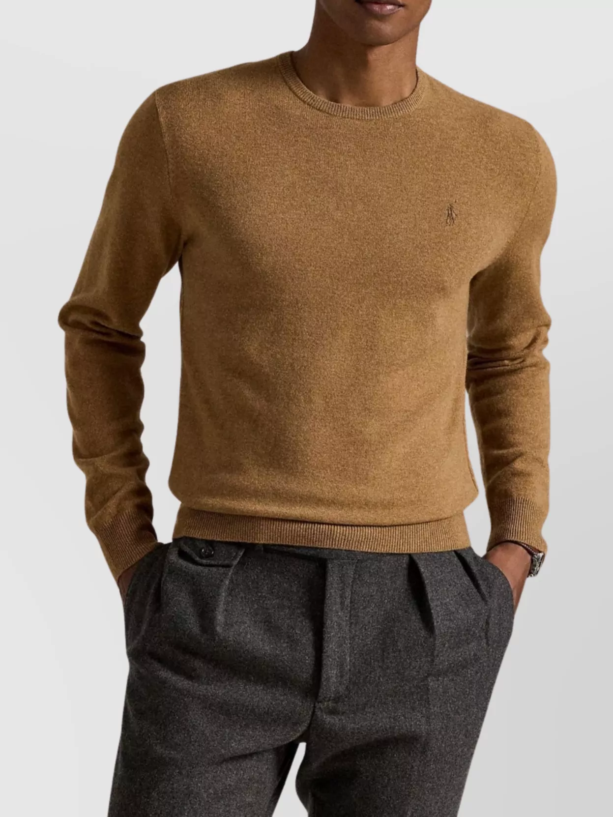 Polo Ralph Lauren Crew Neck Long Sleeve Ribbed Sweater