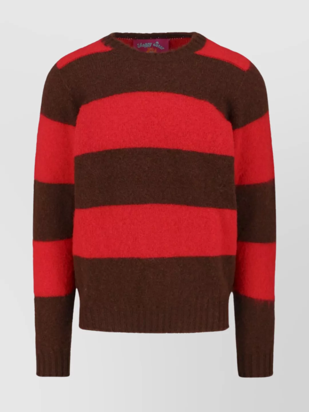 Howlin' Textured Knit Sweater With Classic Crew Neckline In Red