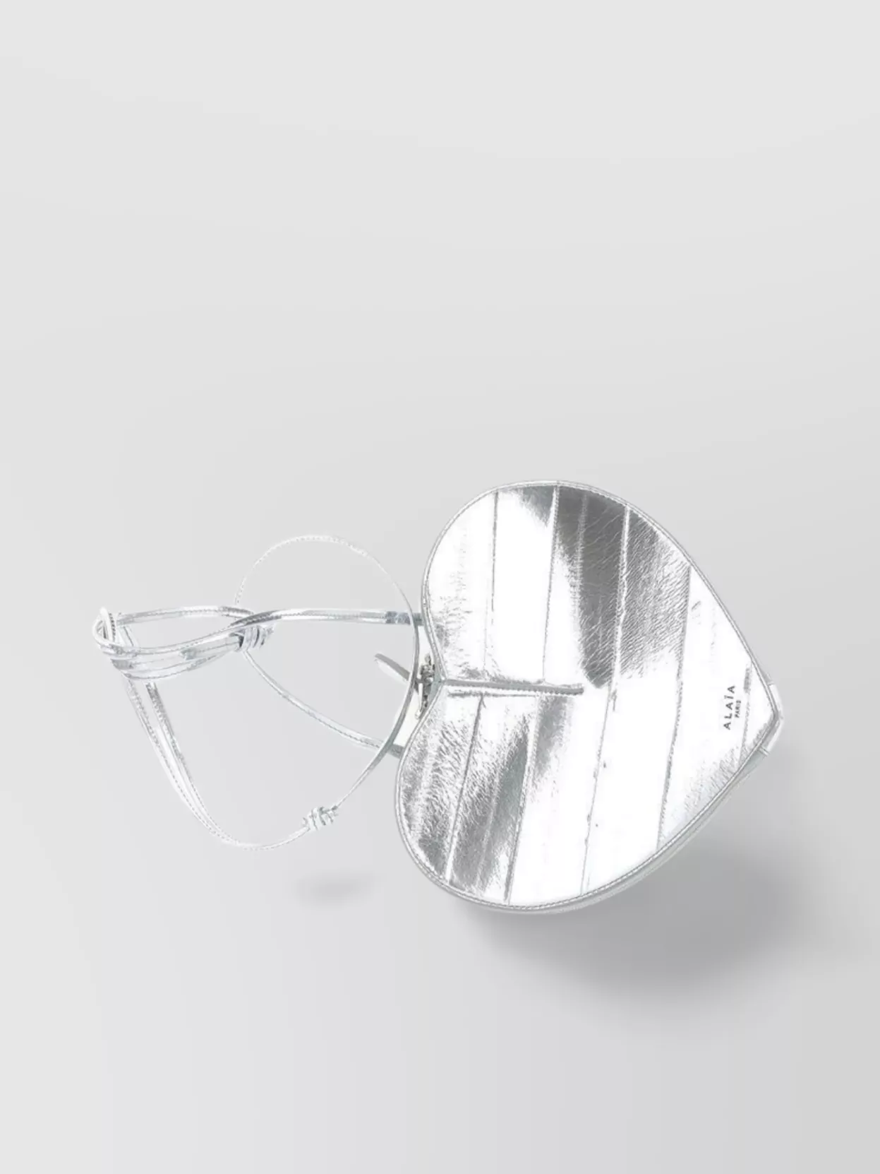 Alaïa Heart-shaped Metallic Cross-body Bag