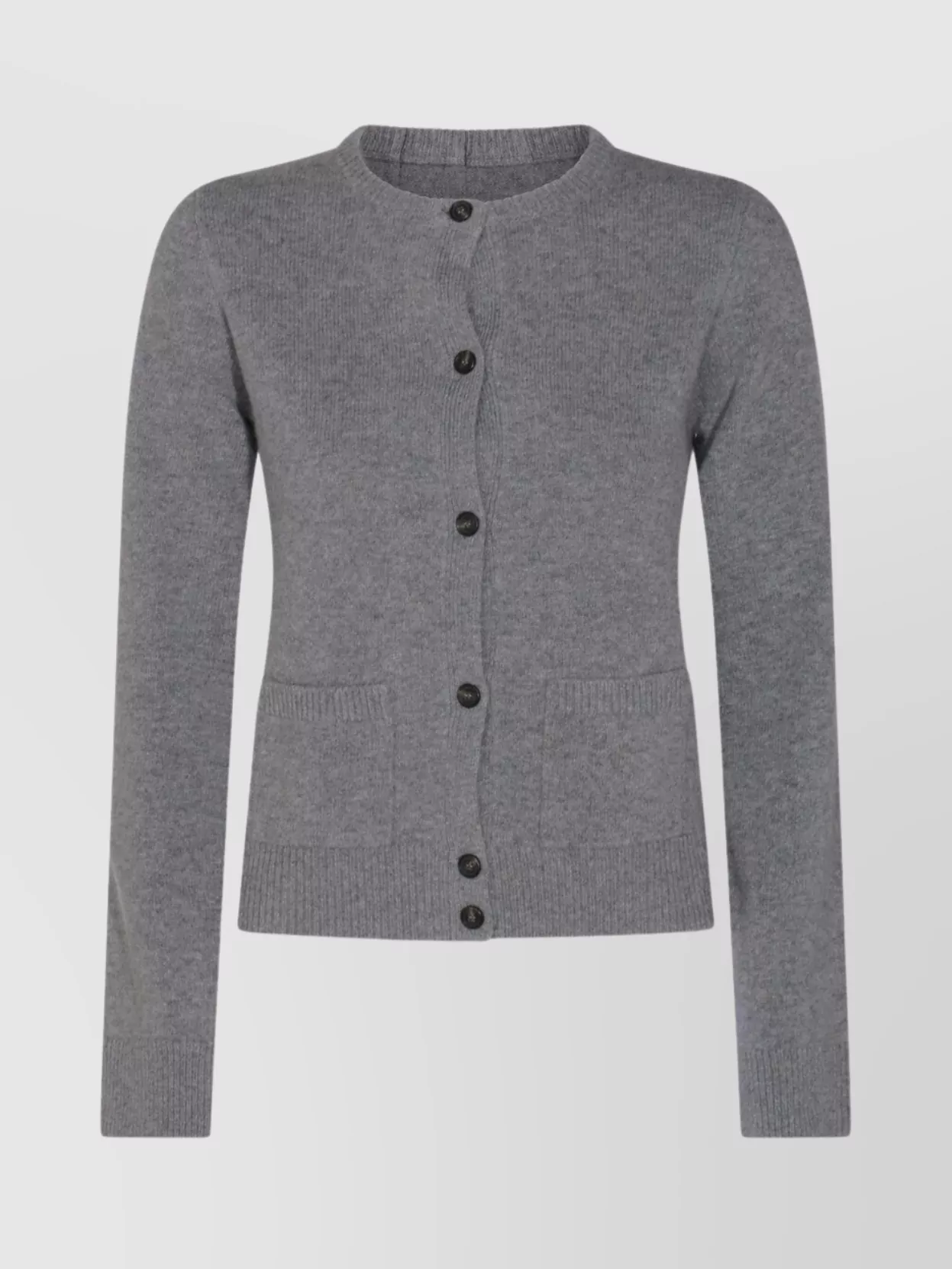Mm6 Maison Margiela Long Sleeve Knitwear Featuring Front Pockets In Gray