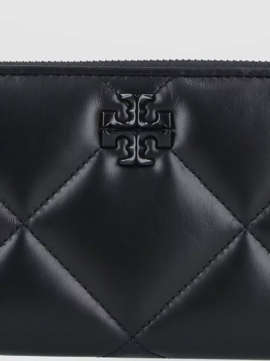 Tory Burch Quilted Leather Wallet And Cardholder In Black