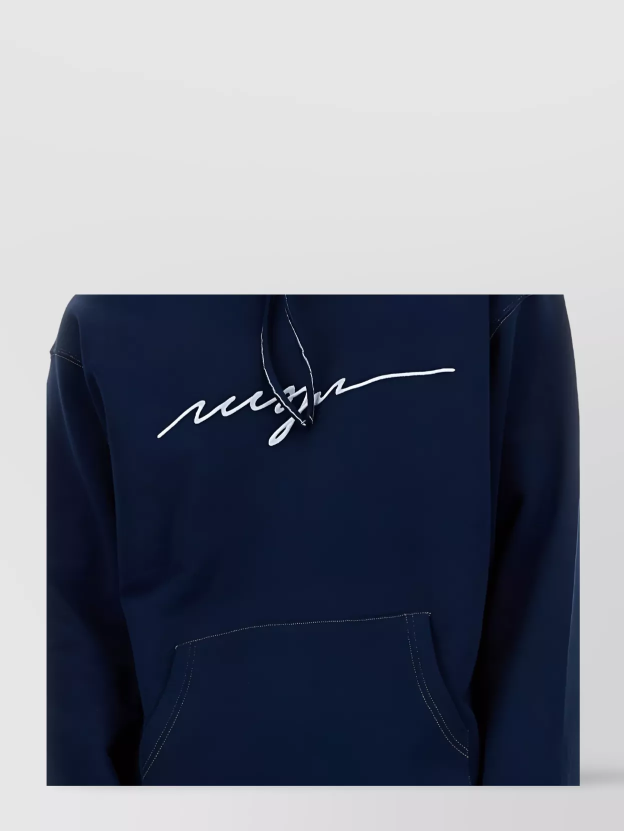 Msgm Logo Sweatshirt With Hood